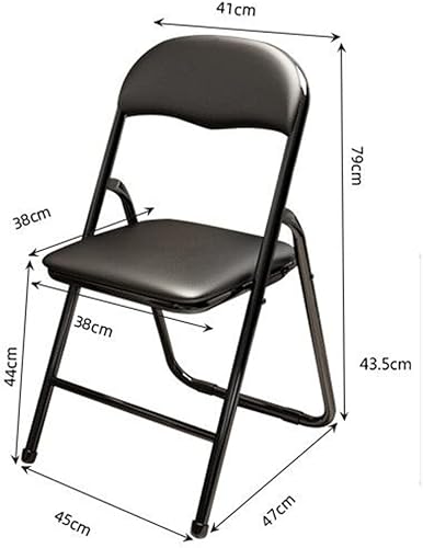 Miniatura 2 de Sillas plegables de metal alta capacidad hasta 350 libras con asientos acolchados resistentes asiento plegable apilable para eventos fiestas
