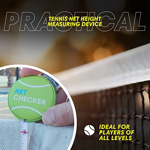 Scoring Right Net Checker Tennis Height measuring tape and keyring (Green) - Image 4