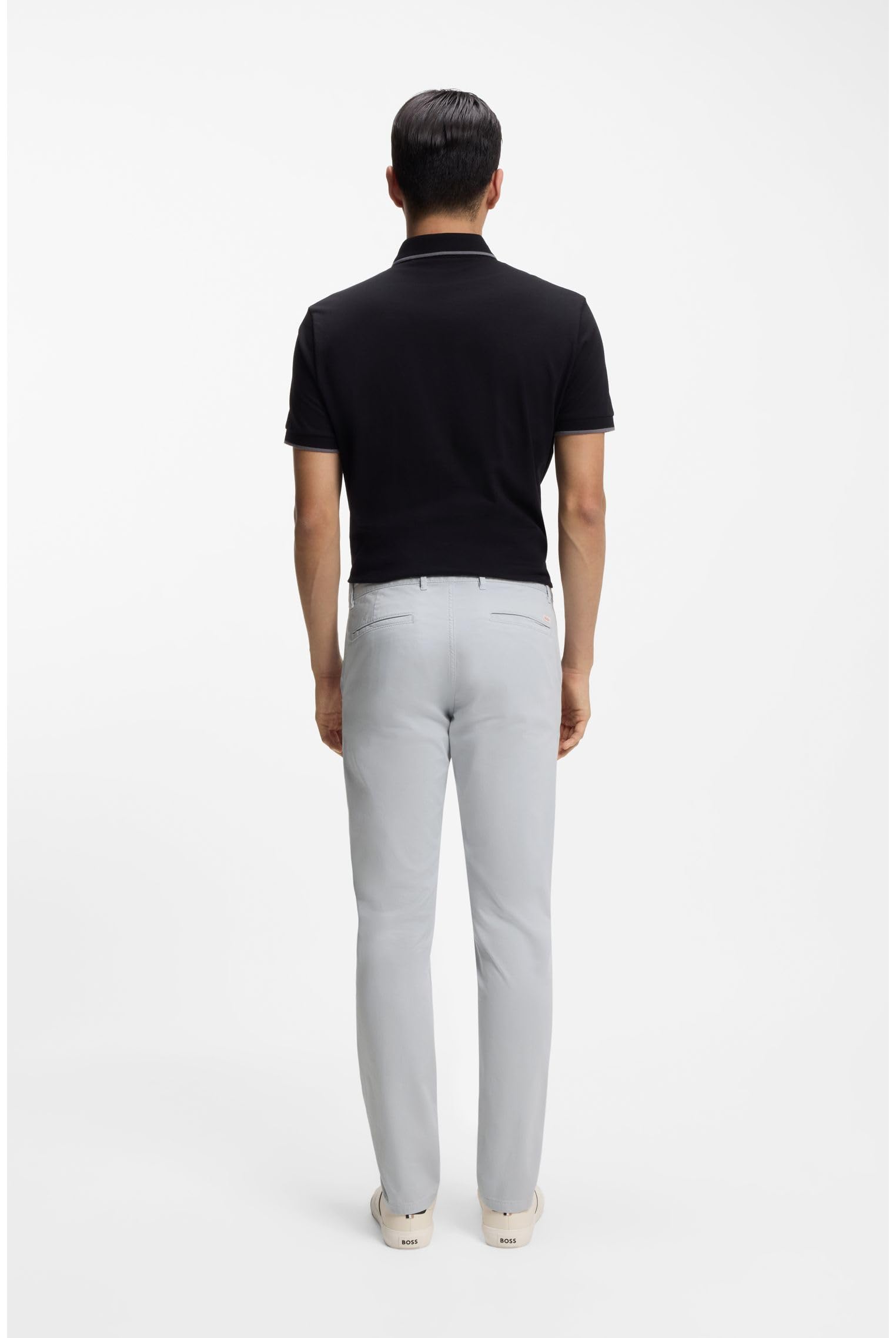 Boss Slim-fit Hose Aus Überfärbtem Elastischem Satin – Bild 4