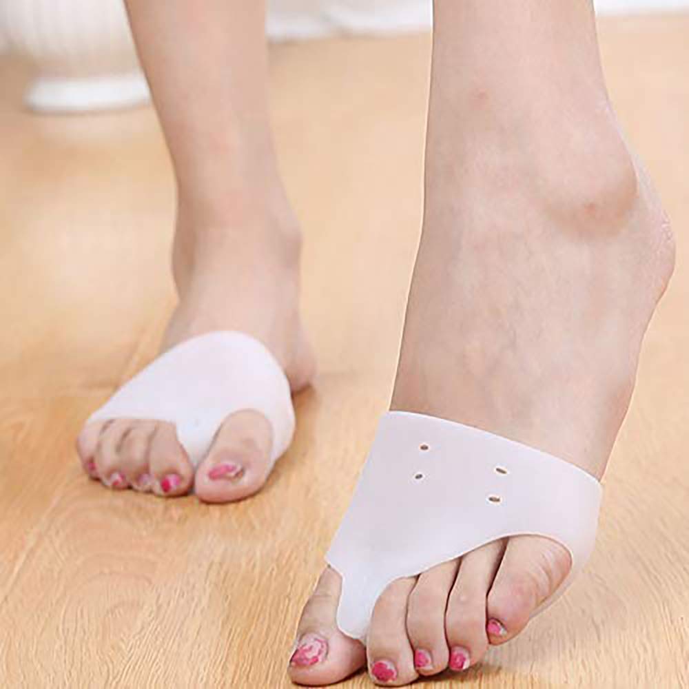 Foot Thumb Protector Tool | Tip Toe protector Half Sleeve Anti-Skid Forefoot Soft Pads Toe Sleeve Gel Toe Cap Cover for Corn Callus Blisters Pain Reliever For Man and Women -Set of 2