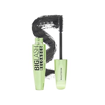 Makeup Revolution - Big Lash Reloaded Volume- Mascara (Ultra Black) | Volumising | Intense Pigment | Wide angled brush | Weightless | Vegan & Cruelty Free-8 g