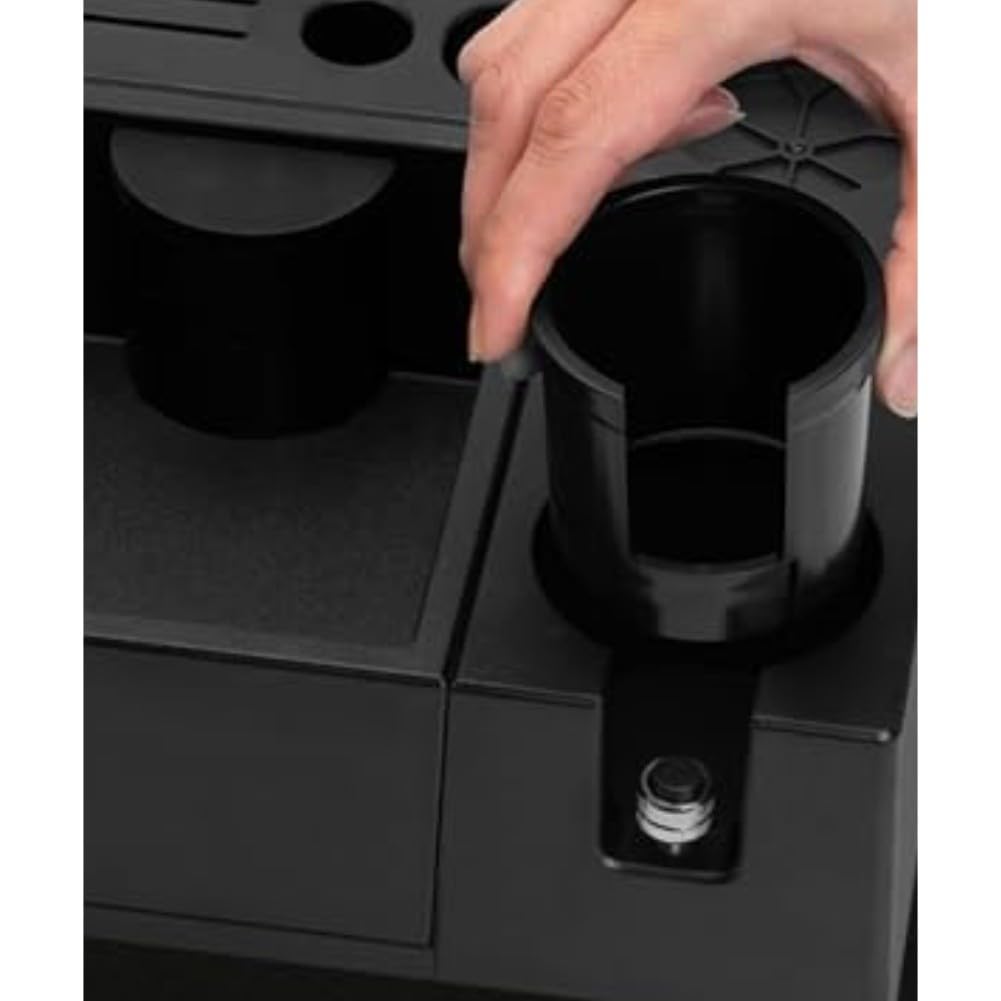 Pudełko do espresso z kartonami na 51, 58 mm, tamper i talerz, biały, idealny dla baristów, miłośników kawy i miłośników domowego warzenia piwa