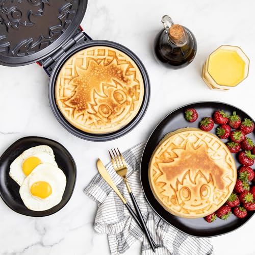 Image of Uncanny Brands My Hero Academia Waffle Maker - Izuku Midoriya on Your Waffles - Waffle Iron