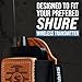 Shure by Gator Premium Tan Leather Wireless Bodypack Transmitter Pouch; (SH-BODYPACK-PTN-L)