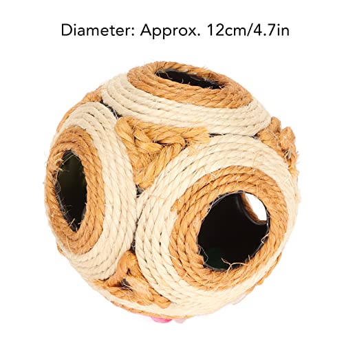 Bola de sisal de brinquedo de gato, bola de sisal de gato Bola de arranhar para animais de estimação