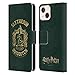 Head Case Designs Officially Licensed Harry Potter Slytherin Quidditch Deathly Hallows X Leather Book Wallet Case Cover Compatible with Apple iPhone 13