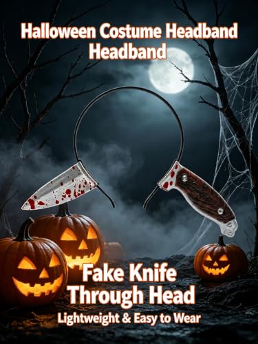 ChayWillow Halloween Fake Knife Through Head Headband Prop - image 3
