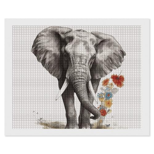 Peinture diamant éléphant complet 5D pour décoration salon zen