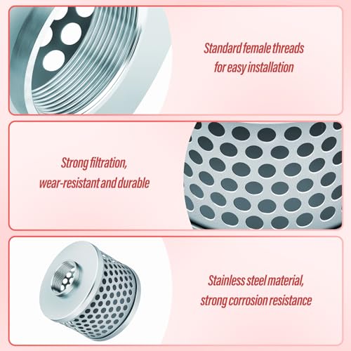 Image of 2 inch NPT Thread Round Hole Suction Strainers for Pumps, Round Hole Suction Strainers for Pumps Solids from Entering The PUM