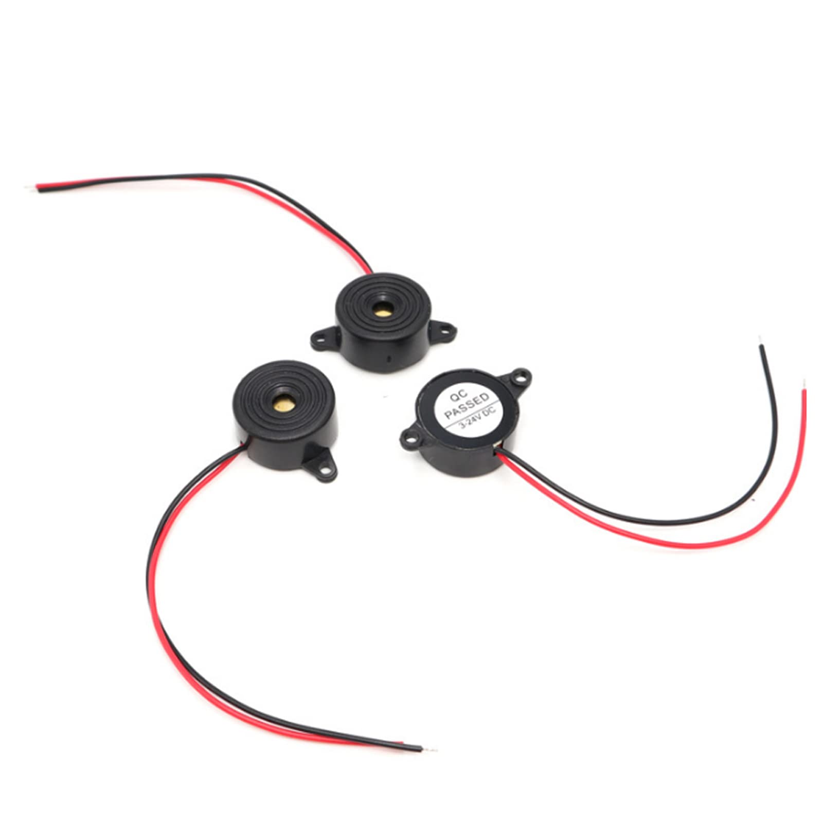 Cicalino Piezoelettrico HALJIA SFM-20B 3-24V DC – Alta Decibel, Cavo 120mm