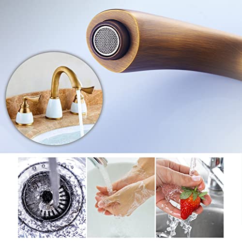 Mitigeur de salle de bain rétro en laiton pour évier chic