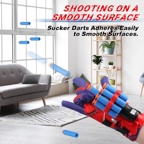 JONEG Web Shooters Toy for Kids 2 Pack, Toy for 3 4 5 6 7 8 Year Old Boy, Web Slinger with Spider Glove Launcher, Toys for Boys 4-6 6-8, Birthday Gifts - Image 8