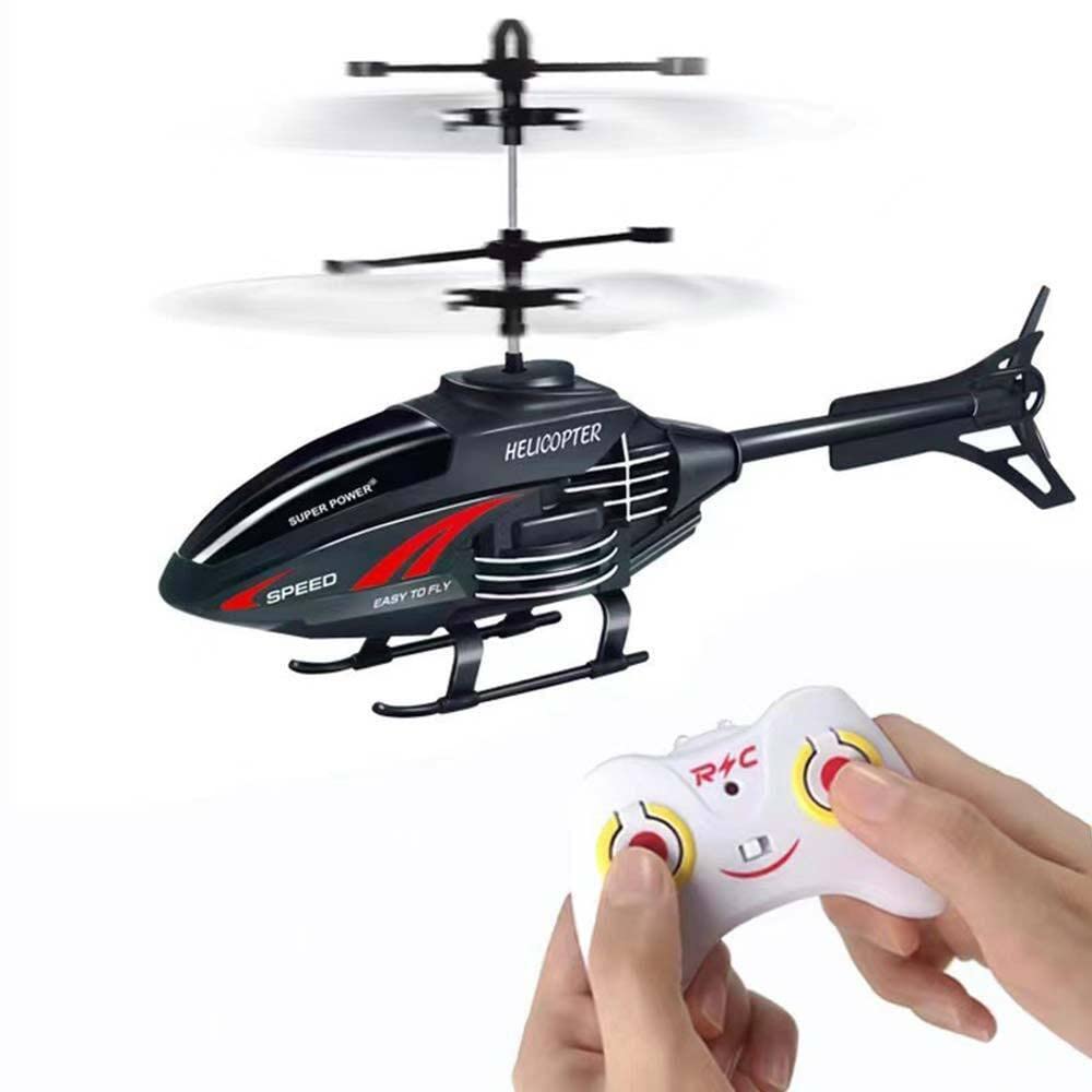 SDMAX Infrared Rechargeable Remote-Control Helicopter with LED Lights, Fun and Interactive Toy for Kids, Easy to Fly, Durable and Sturdy Built, Long-Lasting Joy