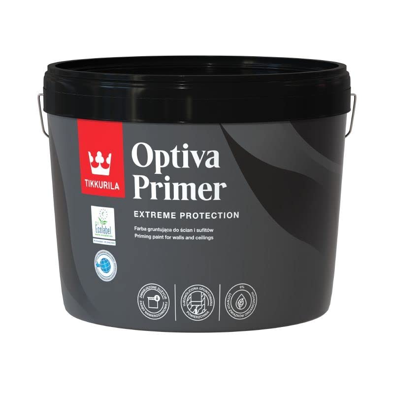 TIKKURILAOptiva Primer - Absorbent Primer For Walls & Ceilings - Zero VOC - 3 Litres