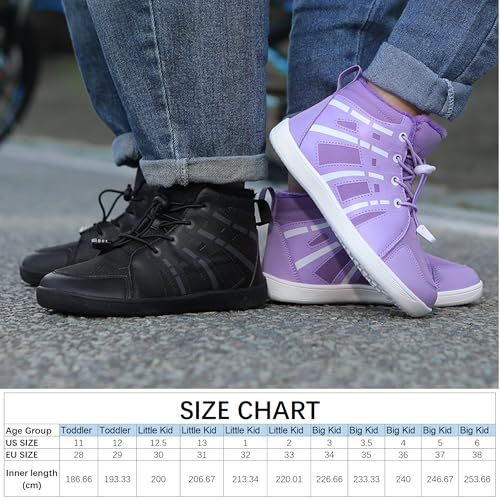 Kids Barefoot Snow Boots for Winter Anti-Slip Minimalist High Top Snow Boots Toddler/Little/Big Kids Wide Toe Box Hiking Boots Zero Drop Sole4