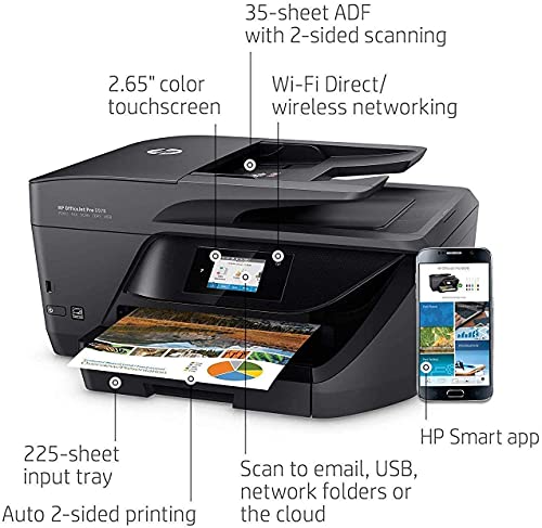 Bools H-P Officejet Pro 6978Series Color Inkjet All-In-One Wireless Printer, Scanner, Copier, Fax, Connects With Wi-Fi & Usb Usb Printer Cable #TOP4