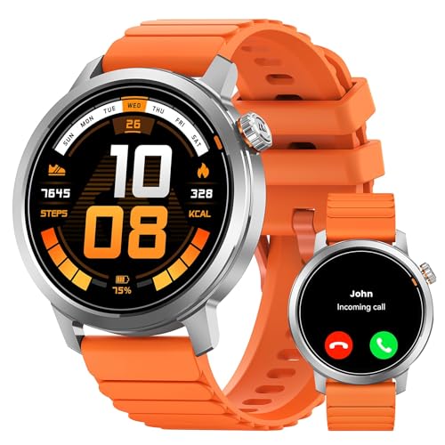 KOSPET Smart Watch for Women 1.43" AMOLED Smartwatch with 175+ Sport Modes, 25 Days Battery, IP68 Waterproof, 24/7 Heart Rate & Sleep Monitor, Bluetooth Call (Answer/Make), Silver