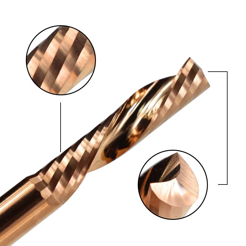 Fresa De Corte Descendente, Fresa De Carburo Con Revestimiento De TiCN, Fresa De Extremo De Flauta Única,8x8x35x85