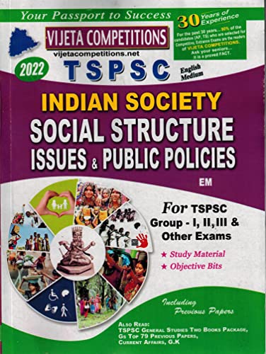 TSPSC Indian Society - Social Structure Issues and Public Policies for all Competitive Exams [ ENGLISH MEDIUM ]