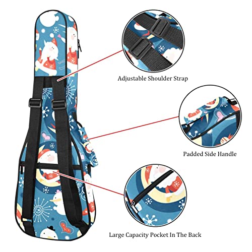 Housse pour ukulélé – Motif Père Noël sur lune – Rembourrage en éponge de 10 mm d’épaisseur – 53,3 cm – Avec sangles… - Les Beatles, Paul McCartney, John Lennon, RIngo Starr, George Harrison Housse pour ukulélé - Motif Père Noël sur lune - Rembourrage en éponge de 10 mm d'épaisseur - 53,3 cm - Avec sangles… – Image 4