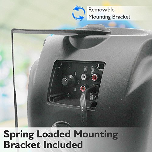 Pyle-Outdoor-Waterproof-Wireless-Bluetooth-Speaker-65-Inch-Pair-2-Way-Weatherproof-WallCeiling-Mounted-Dual-Speakers-wHeavy-Duty-Grill-Universal-Mount-Patio-Indoor-Use-PDWR64BTB-Black Pyle-Outdoor-Waterproof-Wireless-Bluetooth-Speaker-65-Inch-Pair-2-Way-Weatherproof-WallCeiling-Mounted-Dual-Speakers-wHeavy-Duty-Grill-Universal-Mount-Patio-Indoor-Use-PDWR64BTB-Black