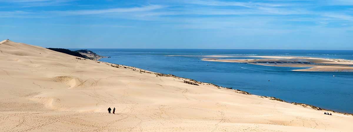 Impression sur Toile Dune du Pyla au Sommet Tableau Paysage d'Exception 80x30cm
