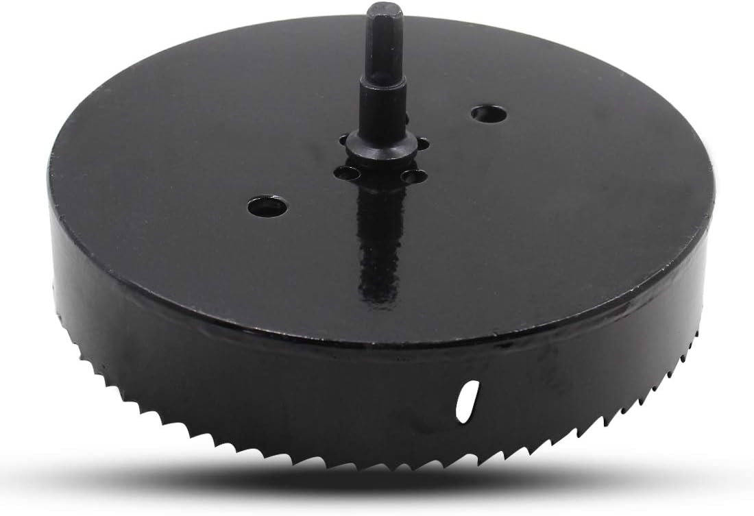 Bеѕt Cуbеr Mоndау 🔥 PHITUODA 7 / 180mm Hole Saw with Hex Shank Drill Bit Adapter, 38mm Cutting Depth HSS Bi-Metal Hole Cutter Corn Hole Saw for Recessed Lights, Smoothly Cutting in Wood Plastic Drywall and Thin Metal