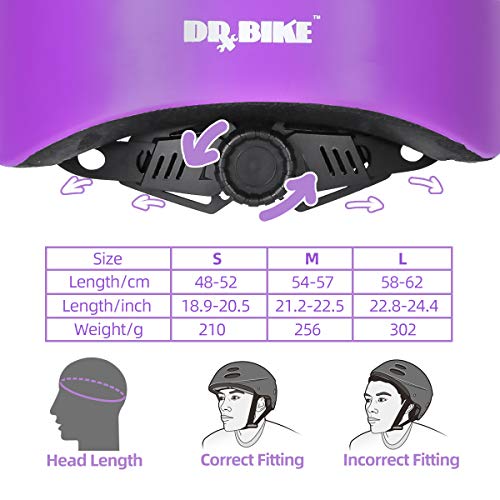 Image of DRBIKE Kids Bike Helmet for Kids 3-5 Years Boys Girls Toddler Helmet Adjustable Cycling Helmet Skateboard Helmet for Kids Outdoor Multi-Sport Purple S