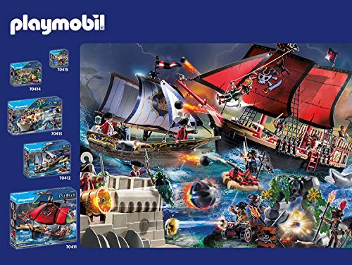 PLAYMOBIL Adventskalender 70322 Schatzsuche in der Piratenbucht mit zahlreichen Figuren, Tieren und Zubehörteilen hinter jedem Türchen… – Ansicht 4