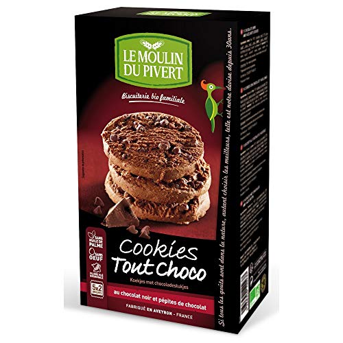 Le Moulin Du Pivert Cookies de Chocolate y Pepitas De Chocolate BIO - 175 gr