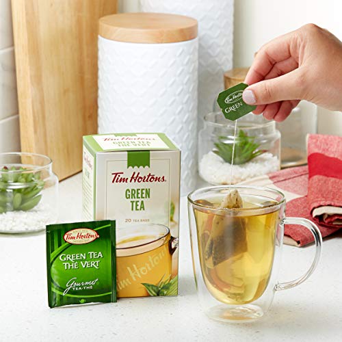 Tim Hortons Green Tea Bags, Traditional Lemongrass Blend, 20 Count