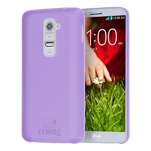 doupi UltraSlim Funda para LG G2, Finamente Estera Ligero Estuche Protección, Morado