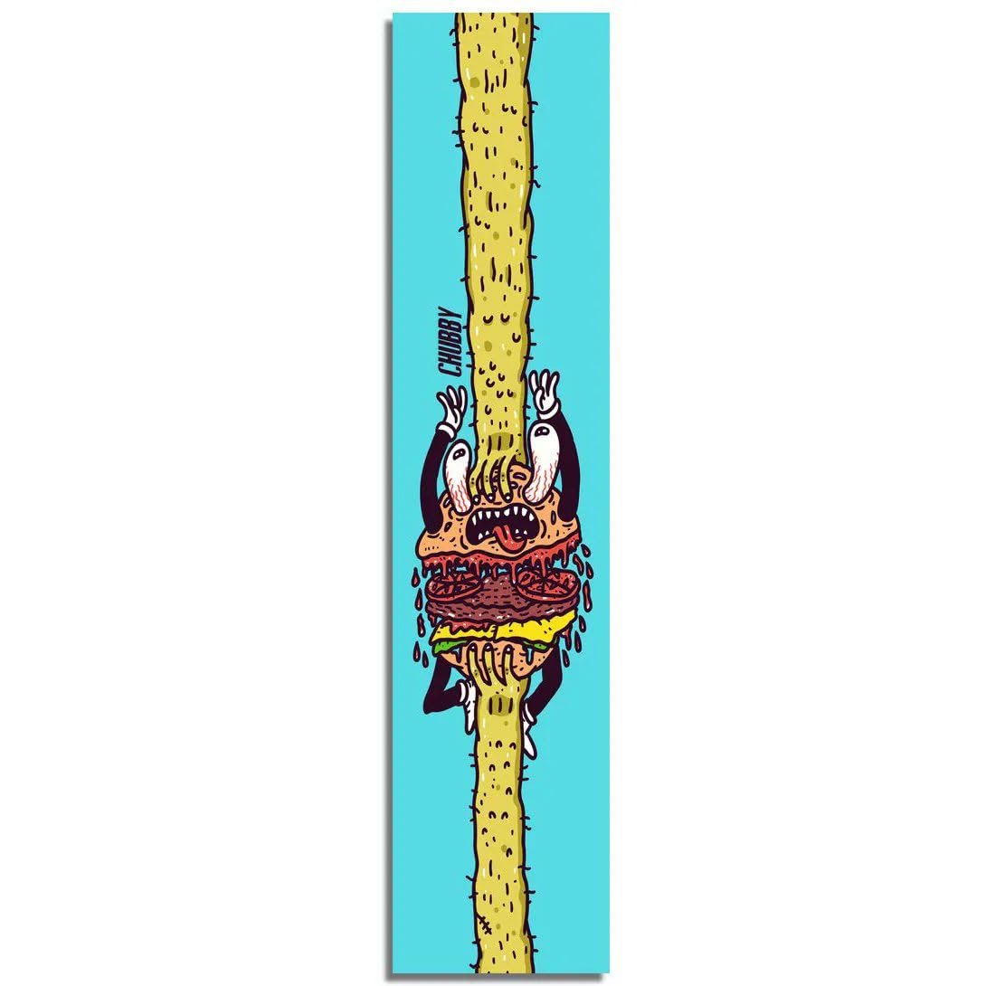 Griptape Chubby Whippy Pour Trottinette Freestyle – Design Banane Split, 510x127 Mm, Adhérence Maximale