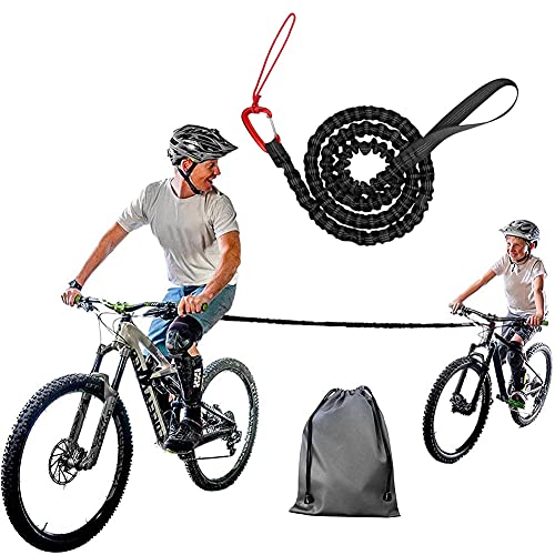 Correa de cuerda de remolque elástica para evitar el cansancio infantil en rutas MTB