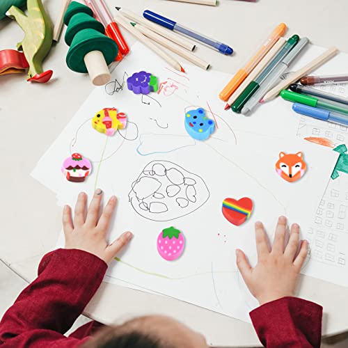 150 Pcs Mini Erasers Animal Rubber Multipack Novelty Erasers Small Pencil Erasers for Homework Classroom Rewards Prizes Party Favors - Image 3