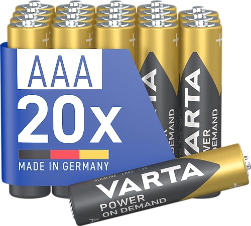 VARTA Batterien AAA, 20 Stück Vorratspack, Power on Demand, Alkaline, 1,5 V – Ansicht 1