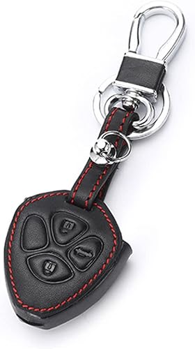 Para Toyota Corolla 2007 2008 2009 2010-2013 Negro Cuero Sintético 3 Botones Control Remoto Llavero Funda Protector con Llavero