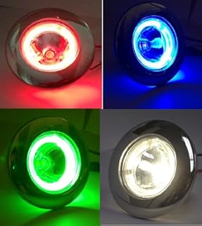 MARINE BOAT LED MULTI LIGHT STAINLESS STEEL FINISH RGB MULTIPLE COLORS IN ONE LIGHT FLUSH MOUNT
