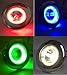 MARINE BOAT LED MULTI LIGHT STAINLESS STEEL FINISH RGB MULTIPLE COLORS IN ONE LIGHT FLUSH MOUNT