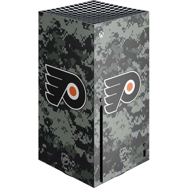 Skinit Decal Gaming Skin Compatible with Xbox Series X Console - Officially Licensed NHL Philadelphia Flyers Camo Design