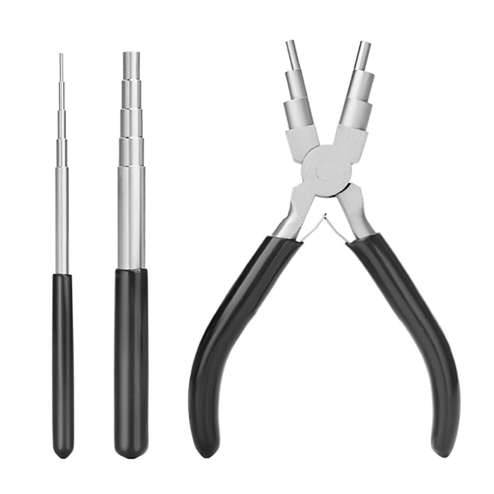 Zbiianxer Black Wire Looping Tool Looping Mandrel And 6 In 1 Bail Making Plier For Jewelry Wrapping And Jump Forming
