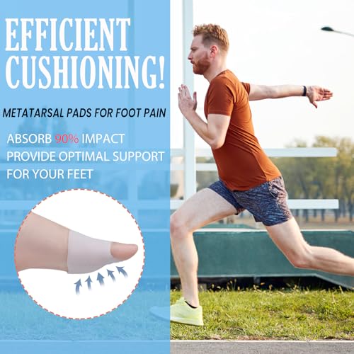 Image of Ball of Foot Cushions, (4PCS) Metatarsal Pads(White,Nude)