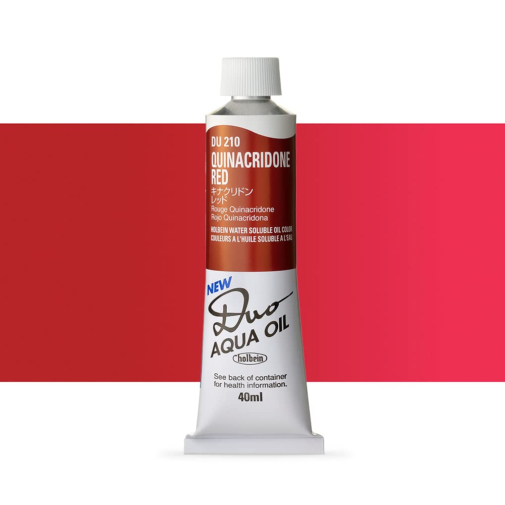HolbeinDuo Aqua Oil Quinacridone Red (C) 40ml