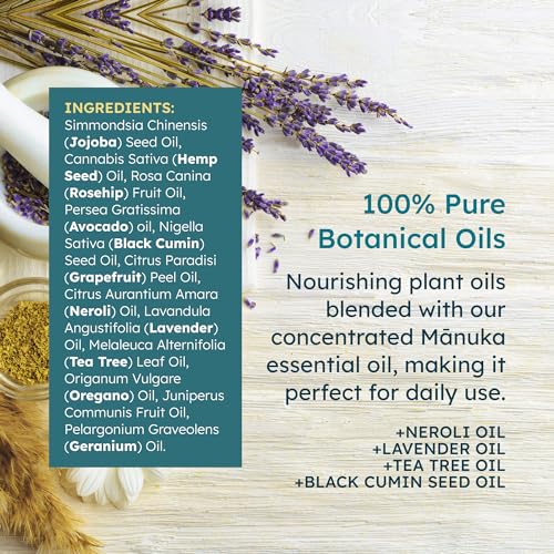 MELORA Manuka Face Oil (1 Oz) - Manuka Skin Care Facial Oil Serum for Dry or Sensitive Skin &ndash; Anti-Aging Oil for Face for Women & Men