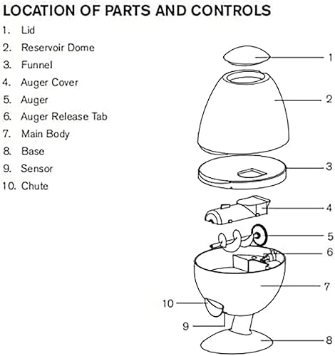Miniatura 5 de Dispensador automático de aperitivos para almacenamiento de alimentos secos, dispensador sin contacto activado por movimiento, bocadillos de chicle,