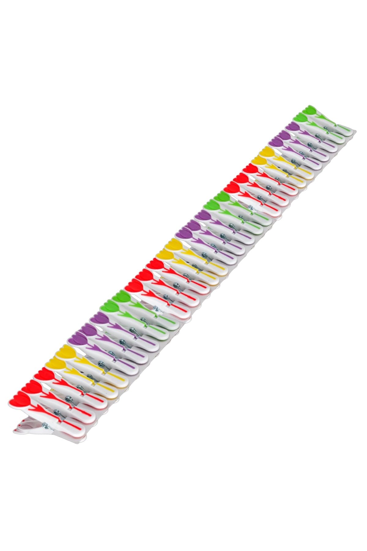 New-Max Elite Lale Desenli Silikon Mandal, Beyaz, 30 Adet