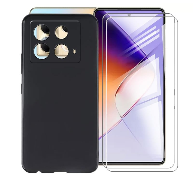 Coque Infinix Note 40 5G noire mince antichoc housse silicone et verres