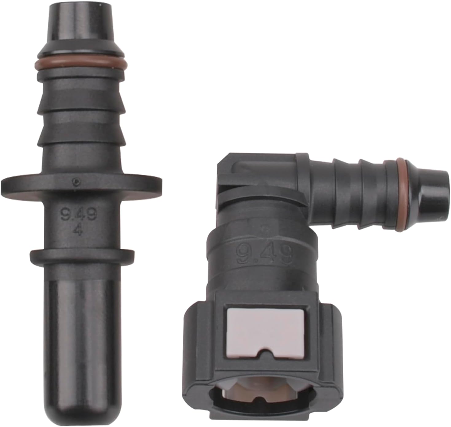 7.89 90 Degree Fuel Line Hose Quick Release Connect Male & Female Push Connector