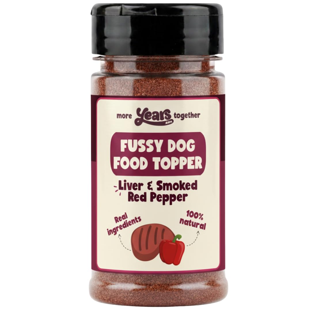 YEARS Dog Food Toppers for Fussy Eaters | Smoked Liver | Grain Free Powdered Appetite Stimulant for Dogs