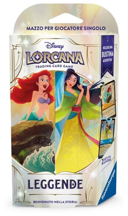 Ravensburger - Disney Lorcana TCG Set 9: Starter Deck | Giochi Di Carte Per Adulti E Bambini Con 60 Carte Disney Lorcana | Giochi Bambini 8 Anni In Su Collezionabili | Regalo Bambino 8 Anni